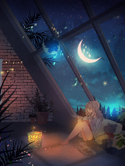 我最喜欢在夏季的夜晚坐在床上透过窗看星星,虽然有点热( )o,最喜欢在