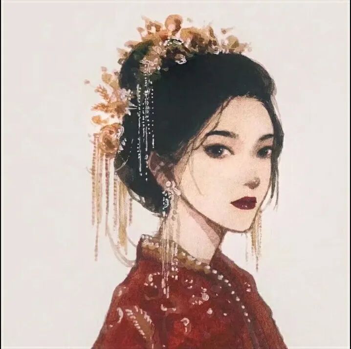 插画师阿莘 迪士尼公主 古风/婚纱 头像