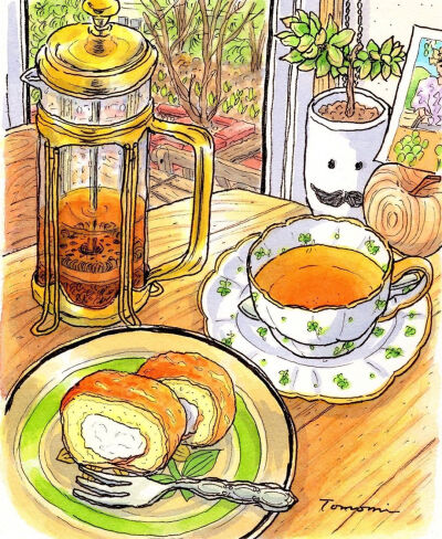 色彩,美好生活,插画手绘 instagram分享
