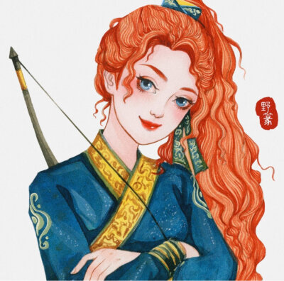 古风版迪士尼头像 背景图┃头像┃壁纸