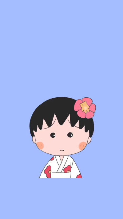 超可爱的樱桃小丸子背景图
