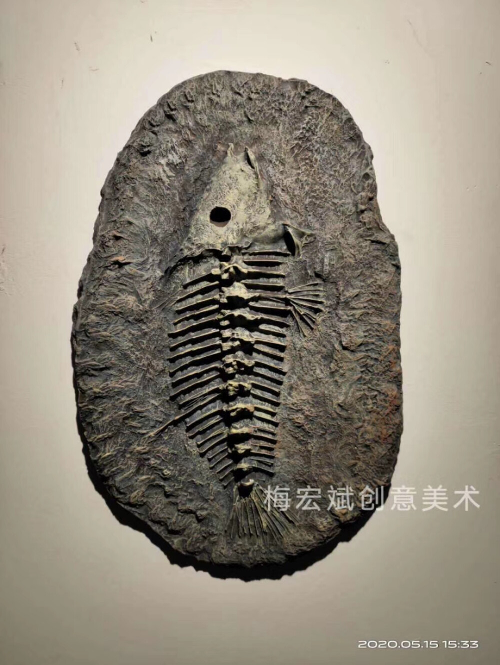 远古生物化石浮雕