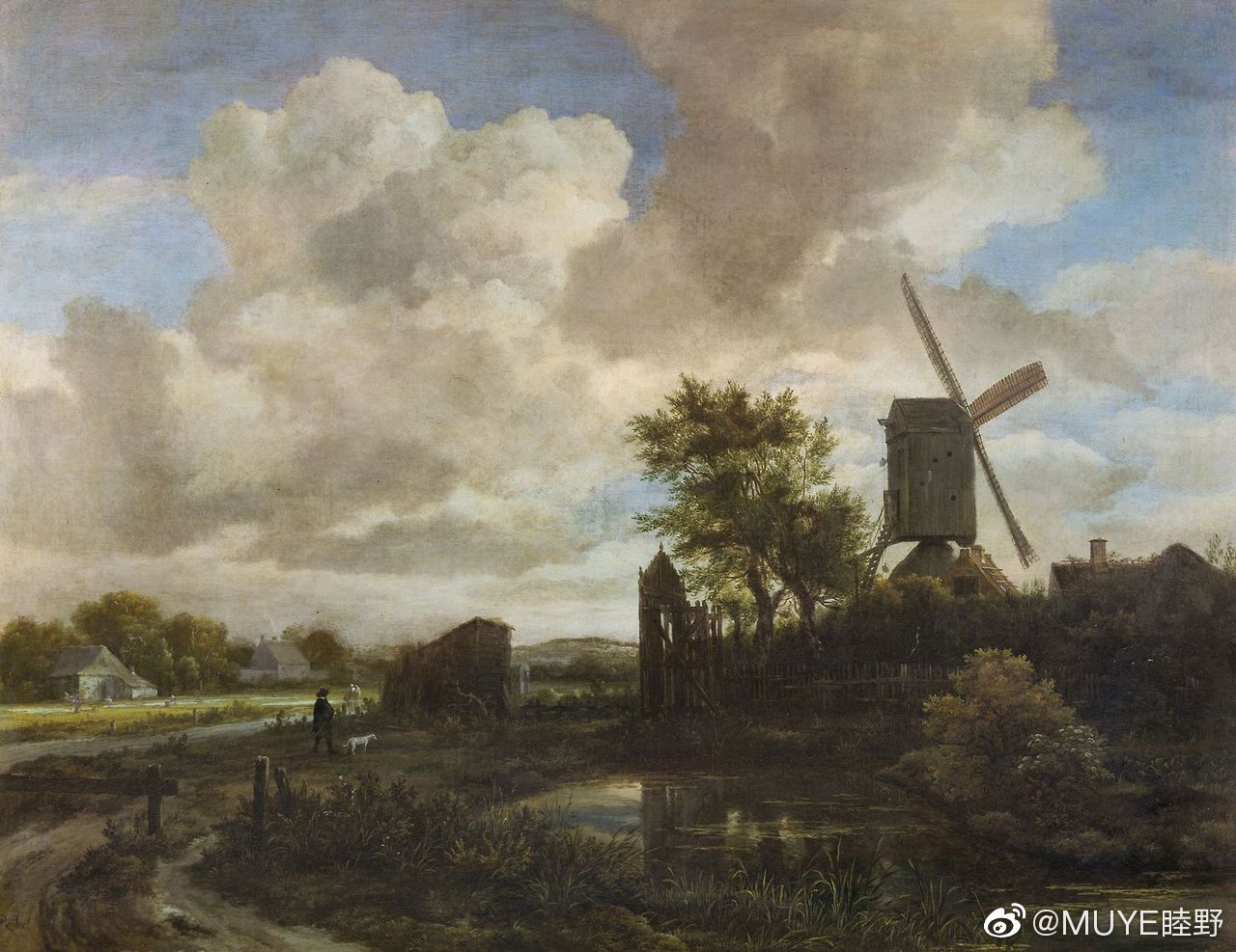 荷兰十七世纪风景画家jacob van ruisdael(1628-1692)少年时期就随