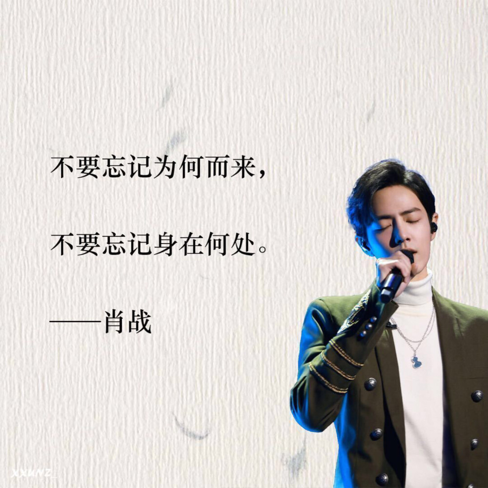 肖战语录