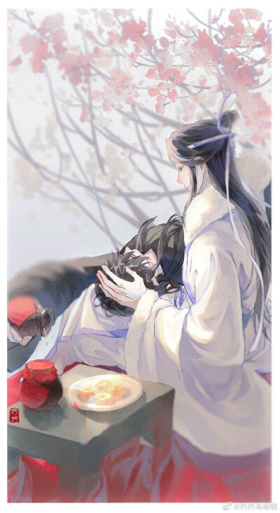 收集   点赞  评论  #魔道祖师 短漫 q版 蓝忘机 魏无羡 忘羡 (知道