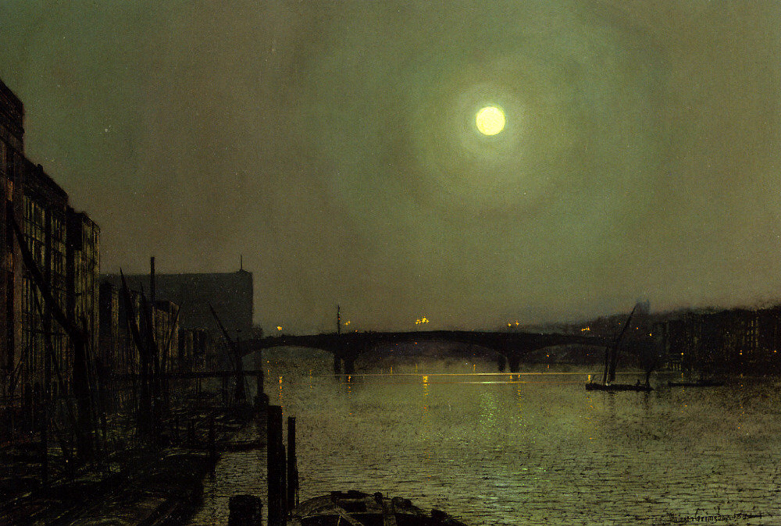 维多利亚时代夜景画家john atkinson grimshaw (1836 - 1893)