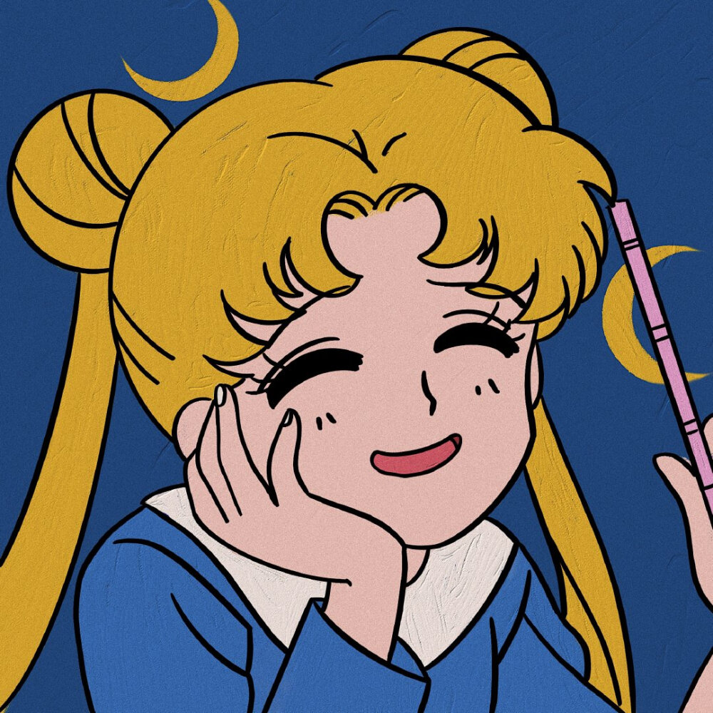 美少女战士闺蜜开黑卡通头像.