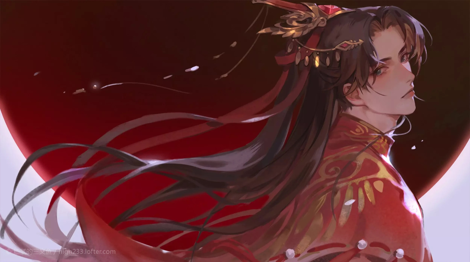 二哈和他的白猫师尊#楚晚宁 婚服师尊