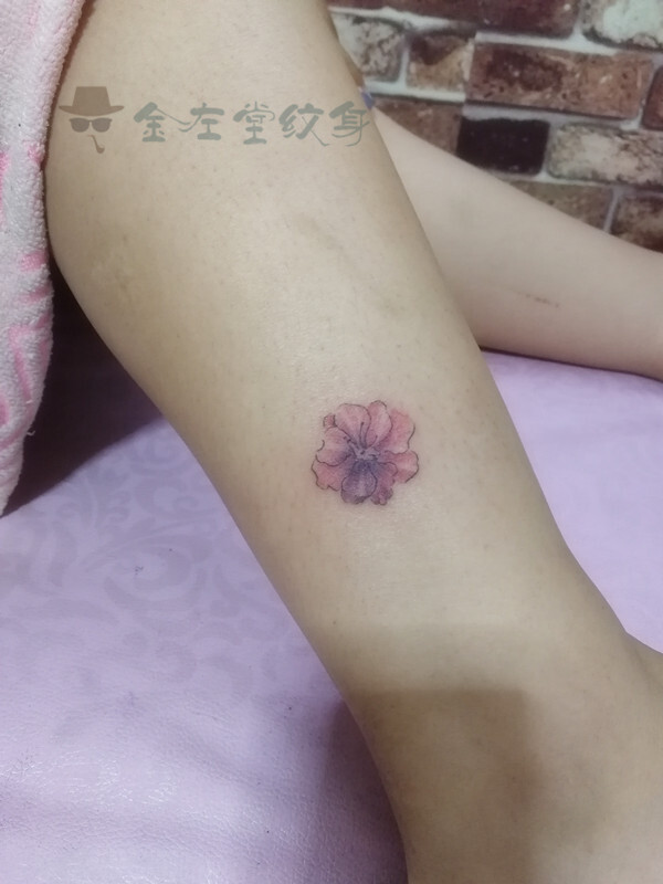 樱花纹身 #美女喜欢小清新 锁骨纹身 #金左堂纹身 约 #纹身