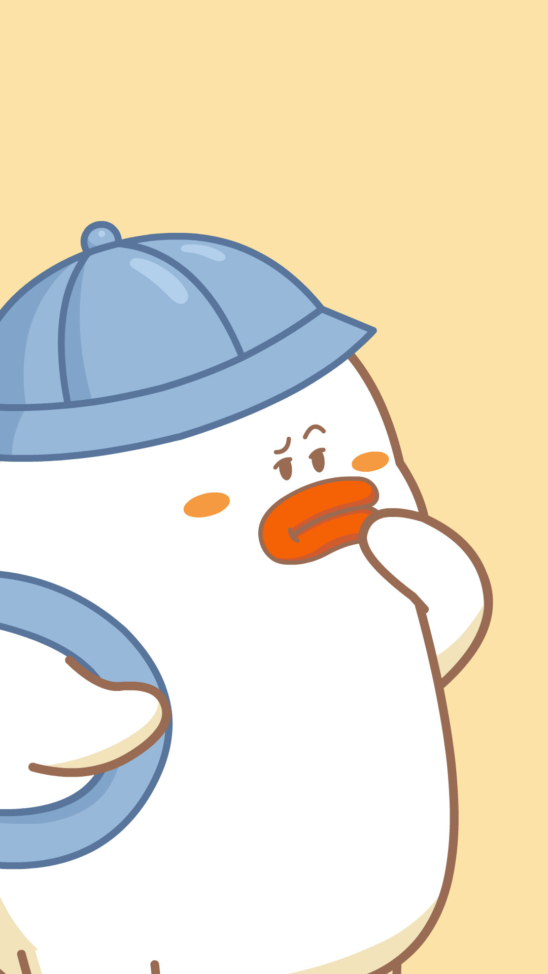 【手机壁纸x屁屁鸭】要努力吃饭长大,当一只好吃的鸭鸭