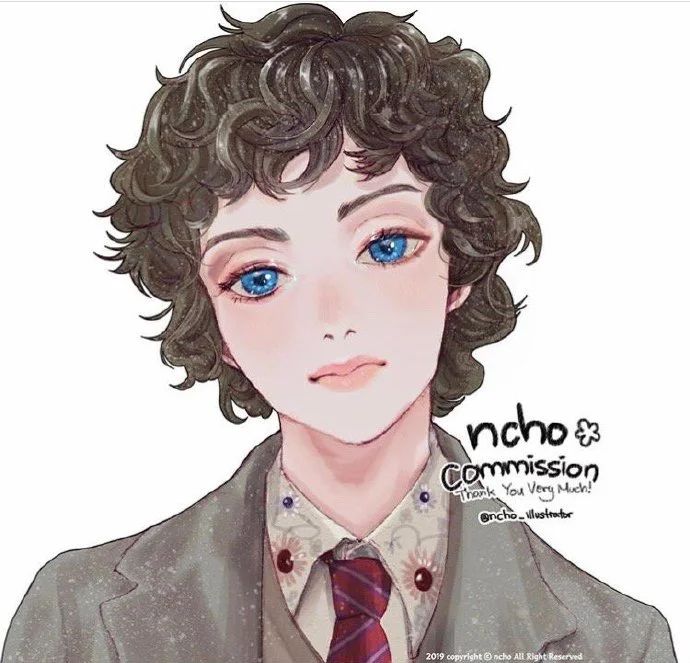 韩国画师ncho ins:_ncho_illustrator 头像 美少女战士 二次元 板绘