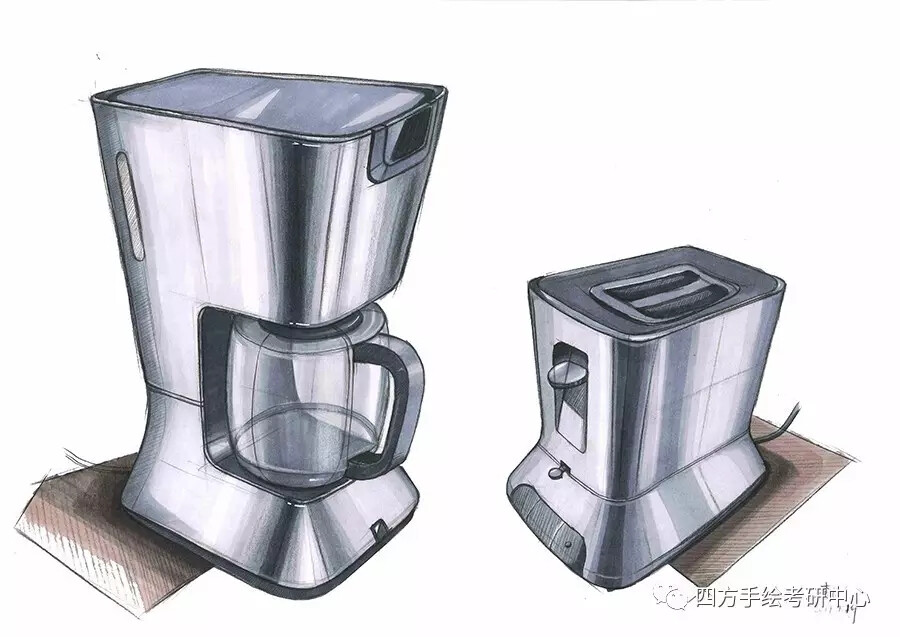 四方手绘工业设计手绘表现作品