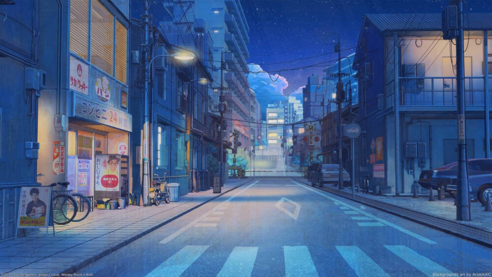 动漫街道壁纸下载-安逸的日本动漫街道动