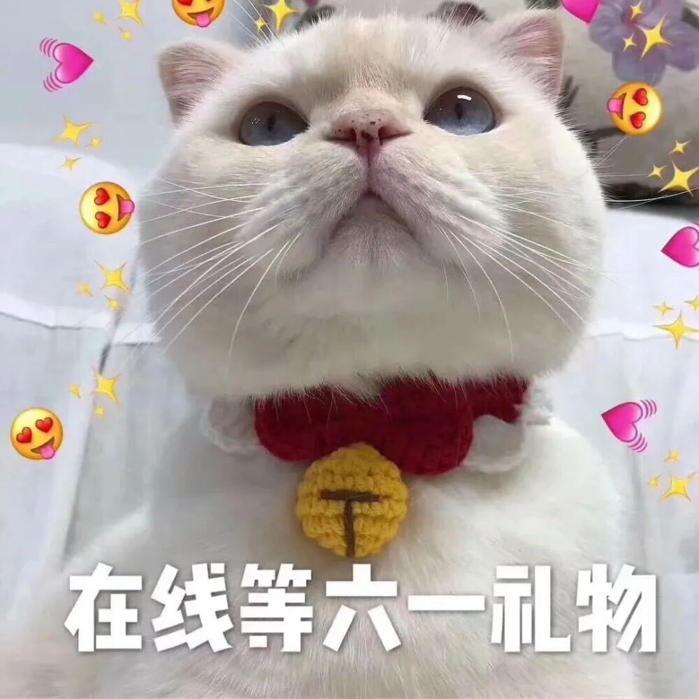 可爱猫咪六一儿童节表情包