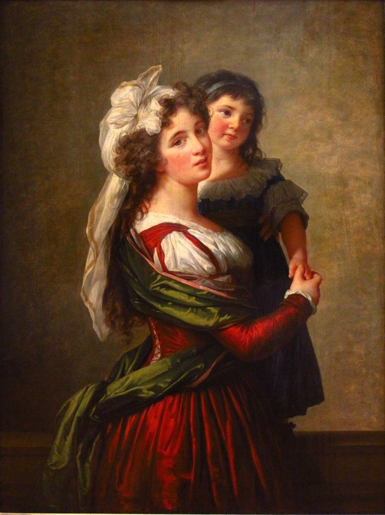 vigée-le brun笔下,各种"亲子"油画像