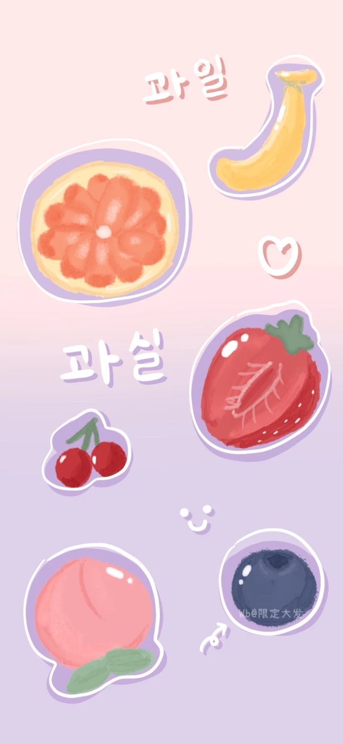 冰淇淋系列 美食壁纸 零食包装壁纸 手绘风 锁屏 壁纸