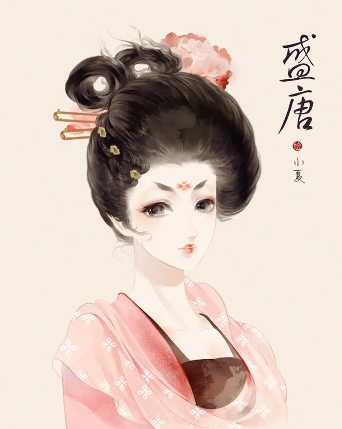 中国古代各朝女子发型 @画画的小夏