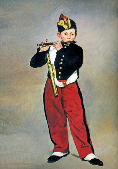 爱德华·马奈 吹笛少年 1866年 布面油画 160.