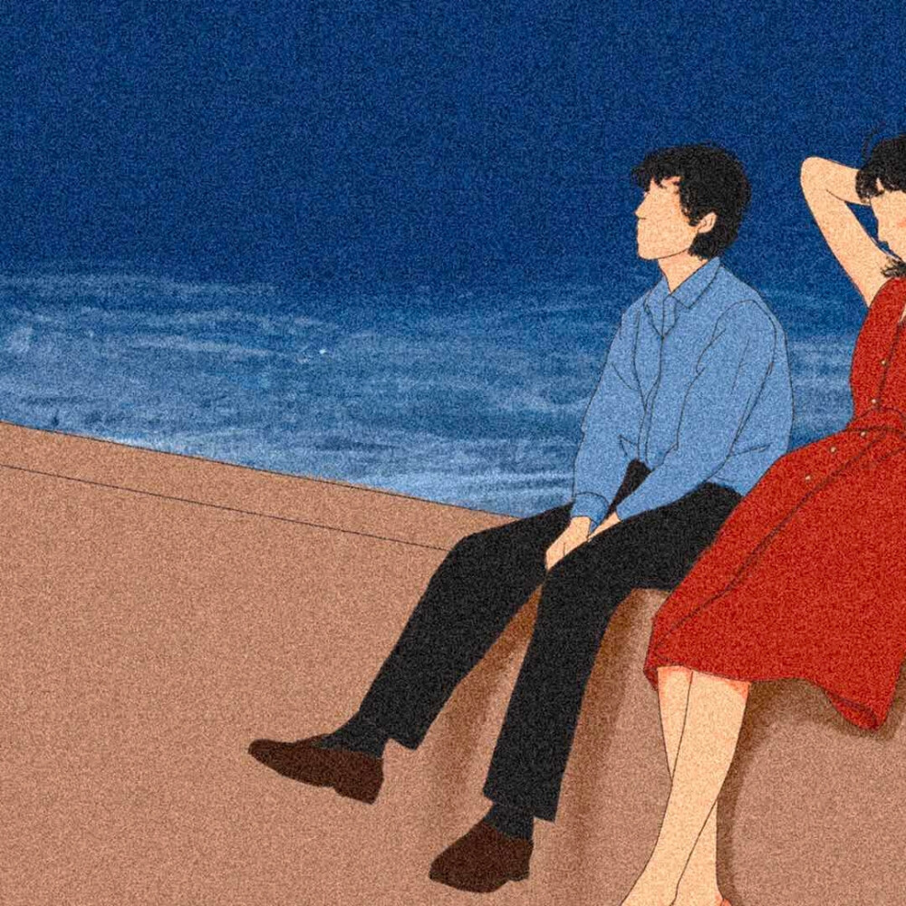 夏日限定情侣头像/手绘头像