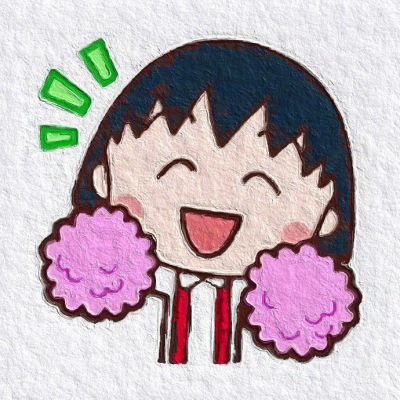 樱桃小丸子手绘头像 cr yunduo ·少女心