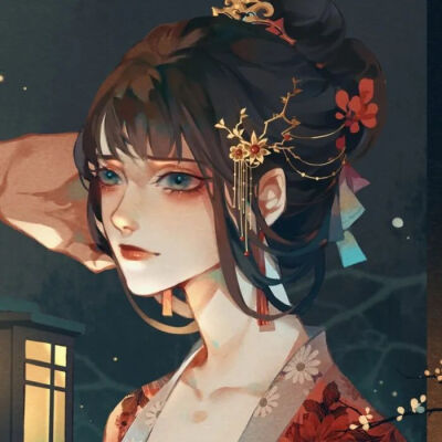 二次元古风头像白底