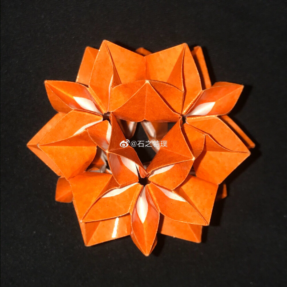 [手工-折纸-花纸球][实践版]还是花朵好看～巧妙的花球～个人很喜欢的