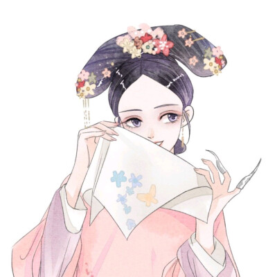 古风少女手绘头像画师:-野梨籽yeliz