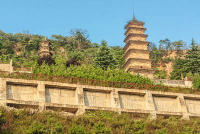 陕 西安少陵原 杜顺法师灵塔 澄观法师灵塔