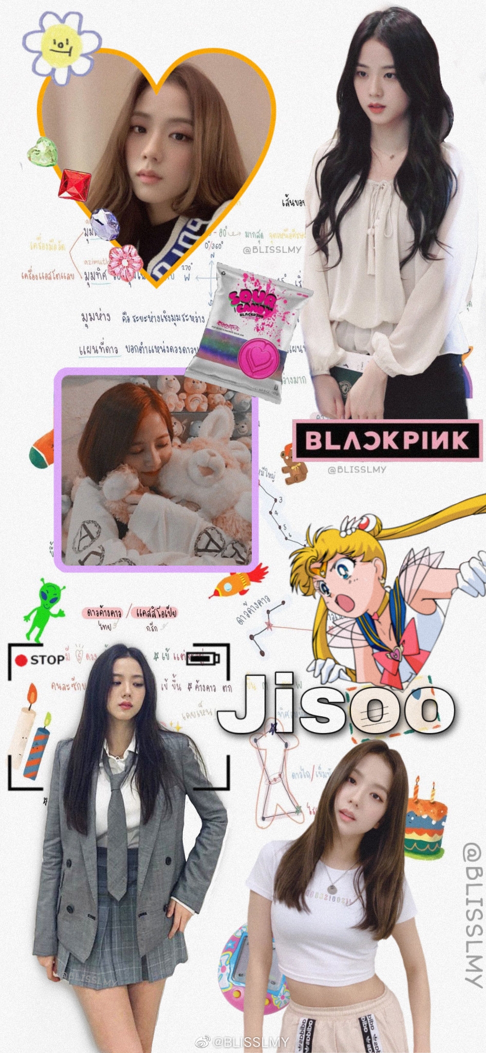 blackpink 金智秀jisoo拼接壁纸