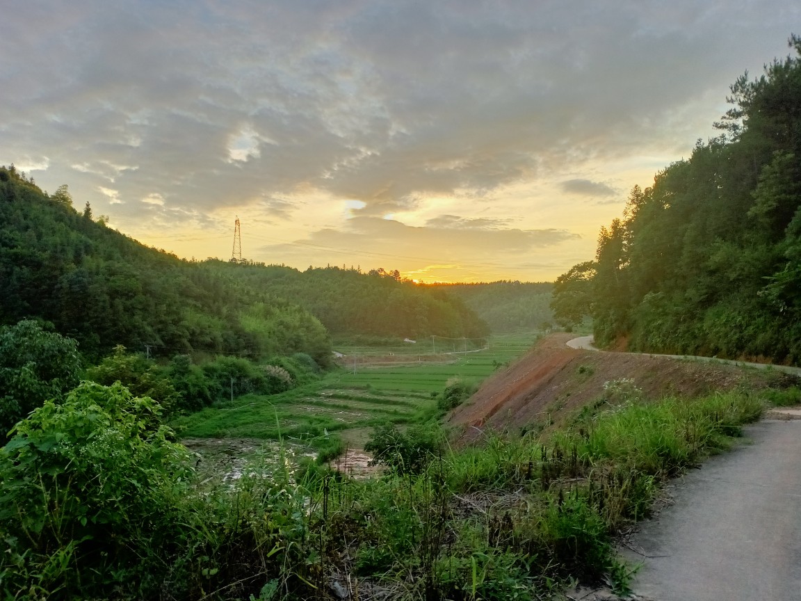 乡间 夕阳