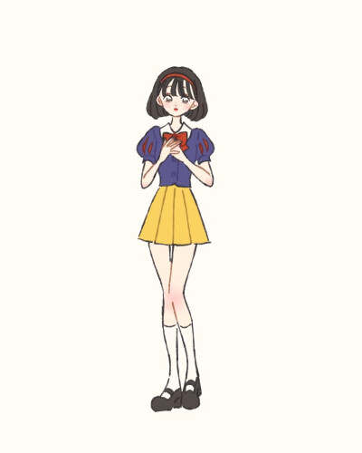 手绘女生服装素材公主的私服 穿搭 artist twi:gojio