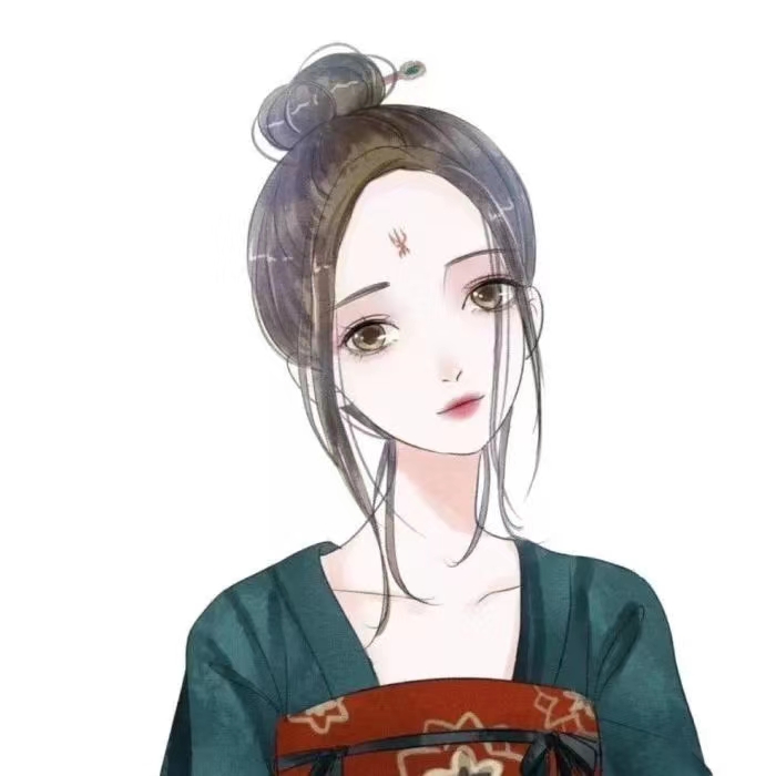 古风手绘姐妹女生头像