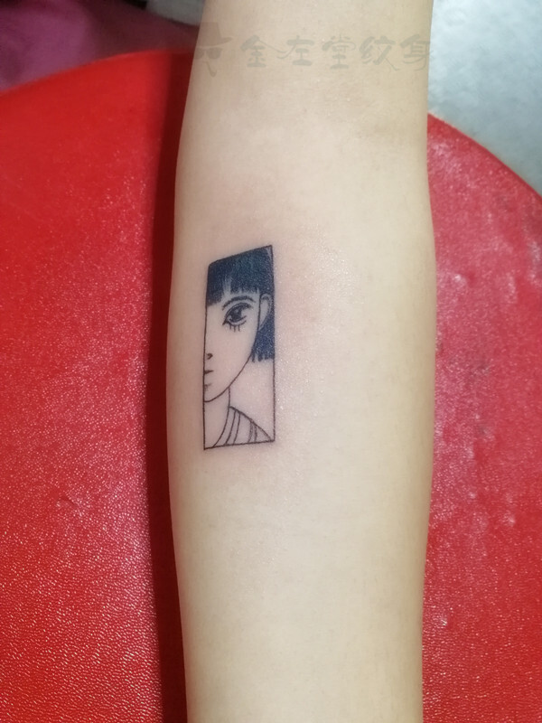 人物简笔画纹身#美女#文身金左堂纹身河南安阳tattoo