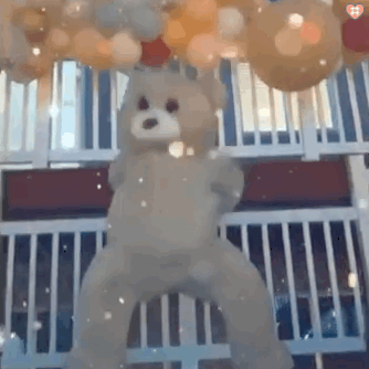 玩偶熊跳舞表情包动图第五期