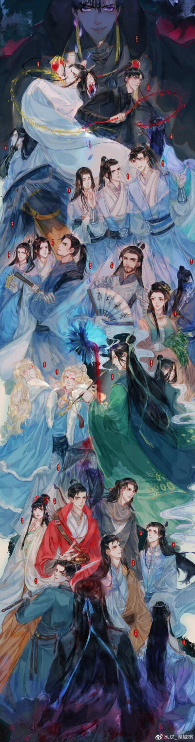 《二哈和他的白猫师尊》全人物图