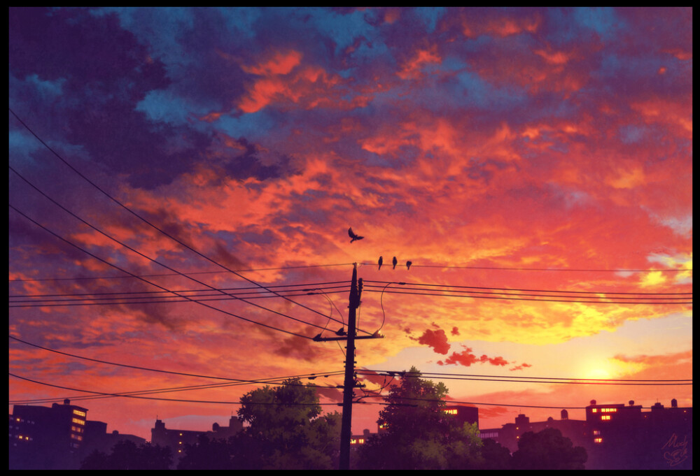 夏夜 夏日 日系 壁纸 聊天背景