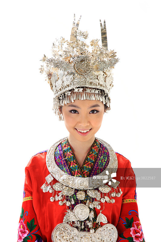 少数民族 苗族 藏族 模特 素材 人物 人像 摄影 老人 少女 传统服饰