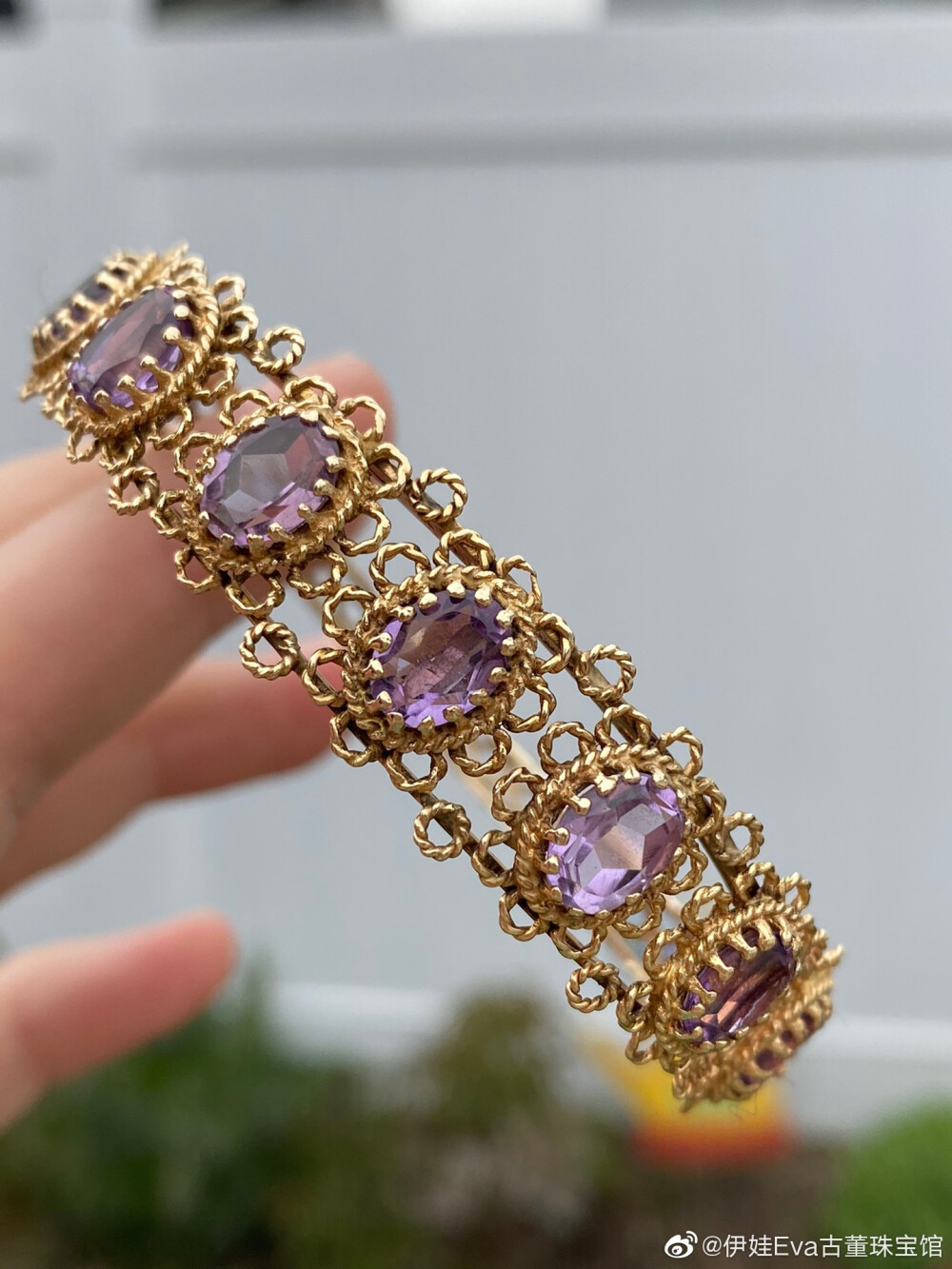 紫水晶钻石古董珠宝
