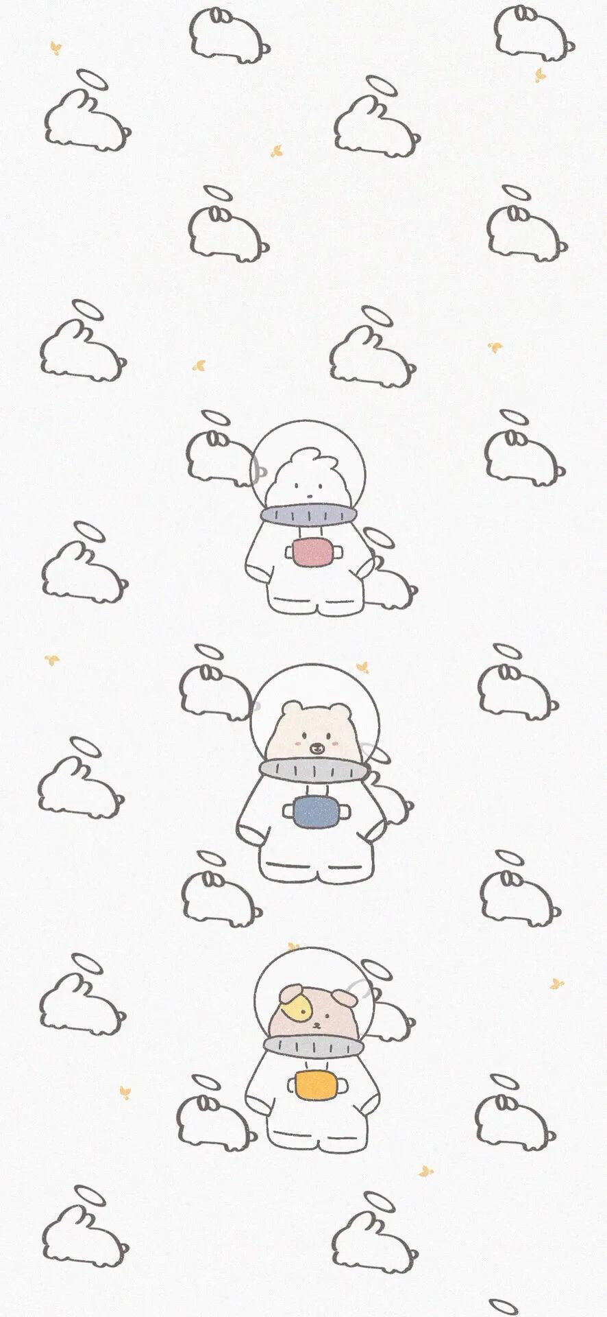 可爱太空人壁纸