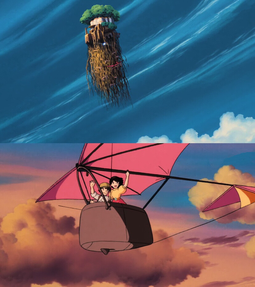 宫崎骏的经典动漫「天空之城」下