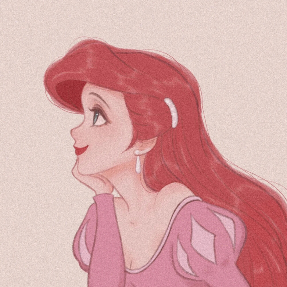 迪士尼公主手绘头像
