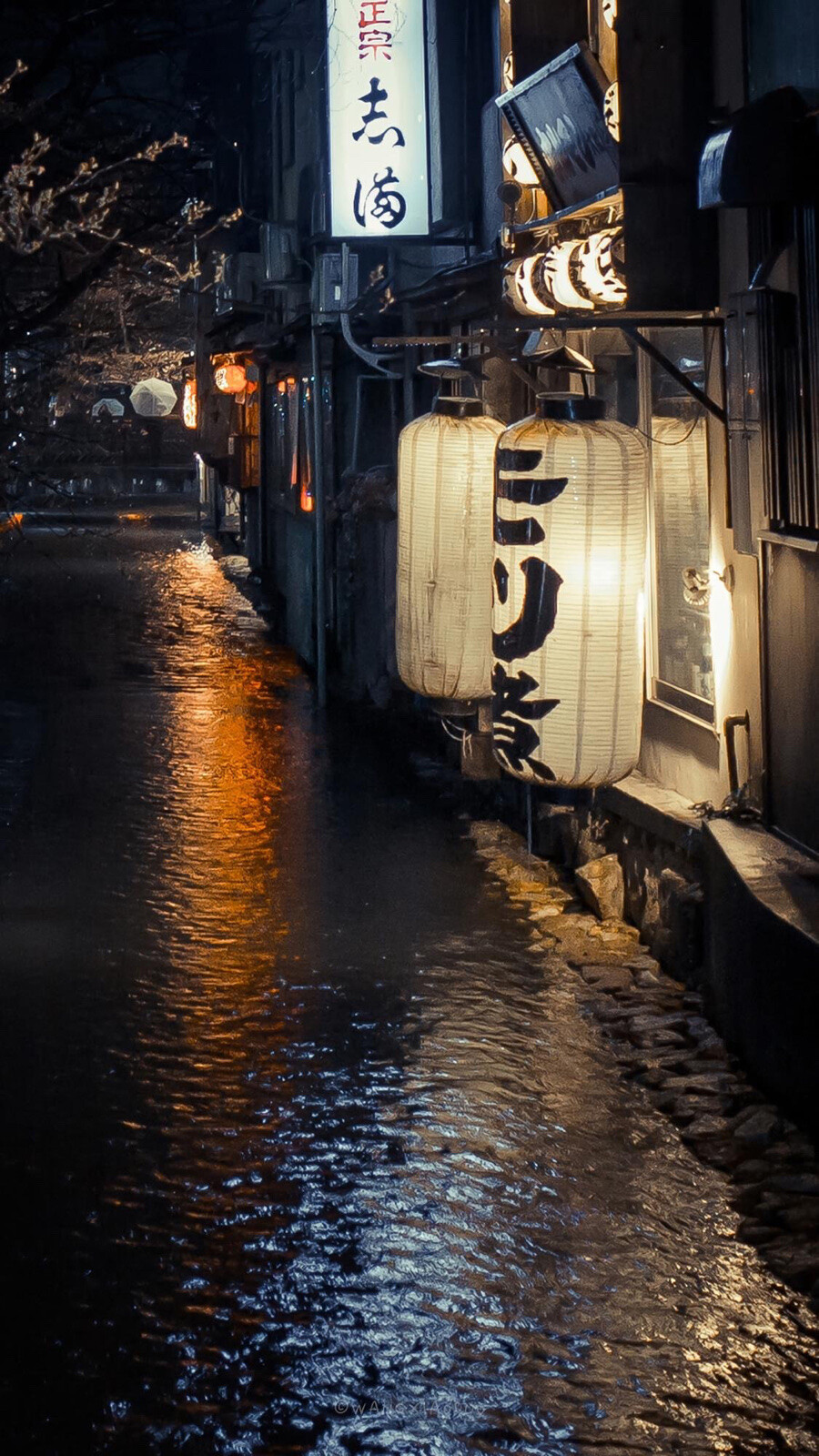 日本的街道夜景