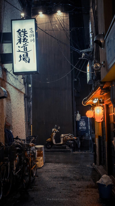 日本的街道夜景风景壁纸/湖光山色/夜景摄影/小清新/天空晚霞/横屏