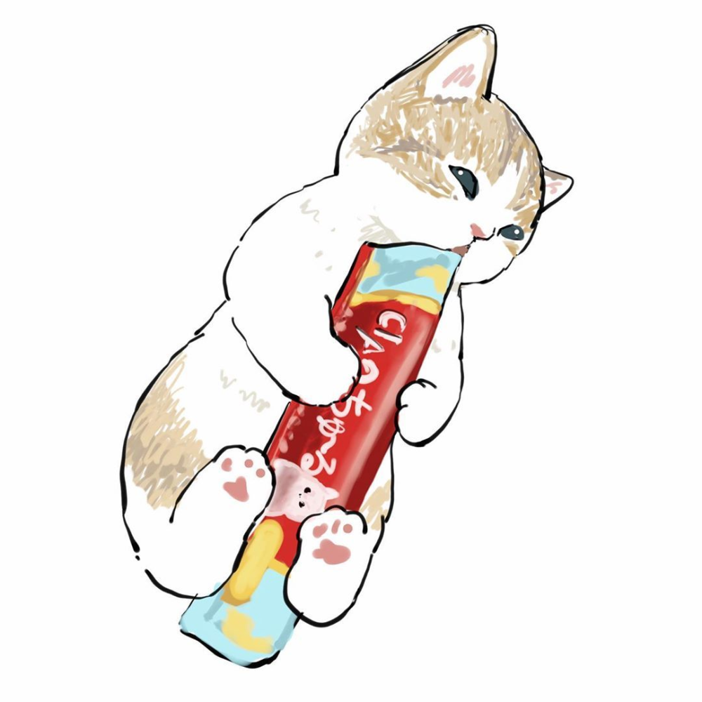 治愈猫咪吃零食系列