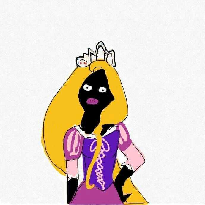 迪士尼公主小黑人头像
