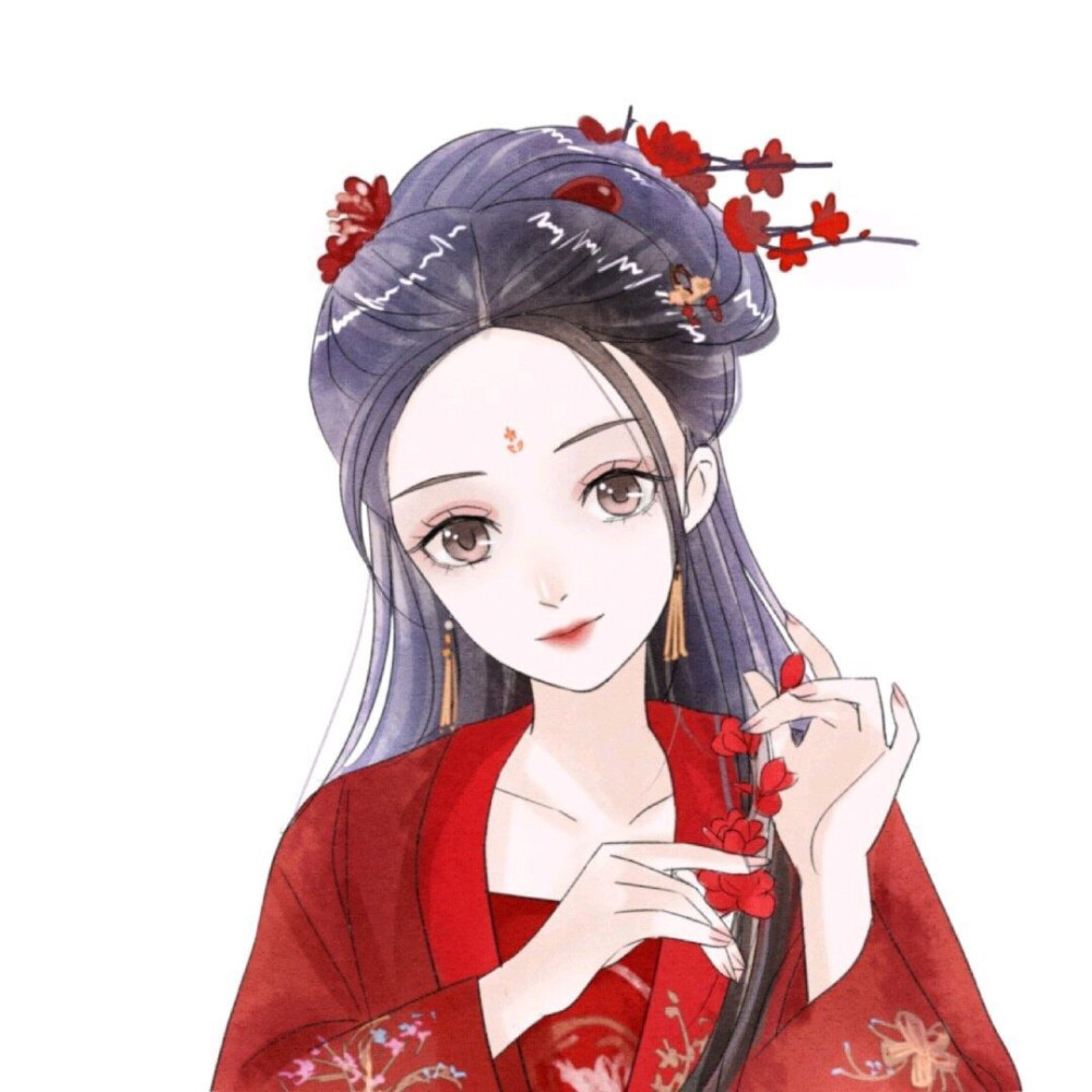 古风少女手绘头像