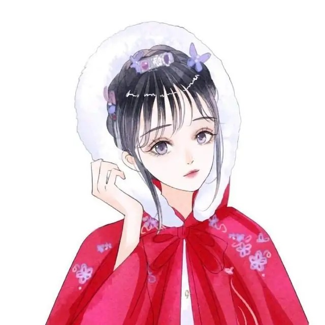 红色古风十人团头