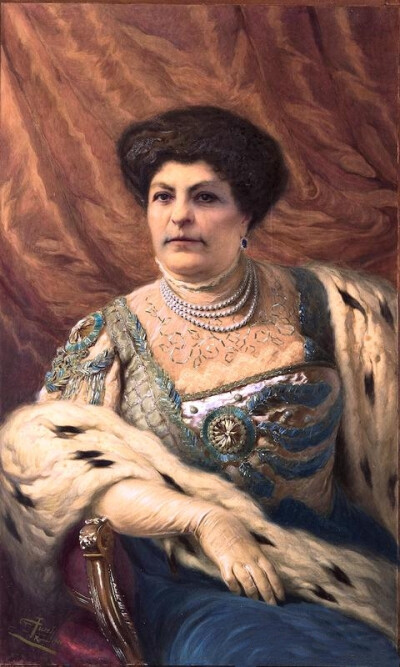 女王的肖像(英文:portrait of queen margherita 是意大利艺术家