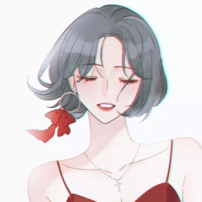 橙色的动漫女头