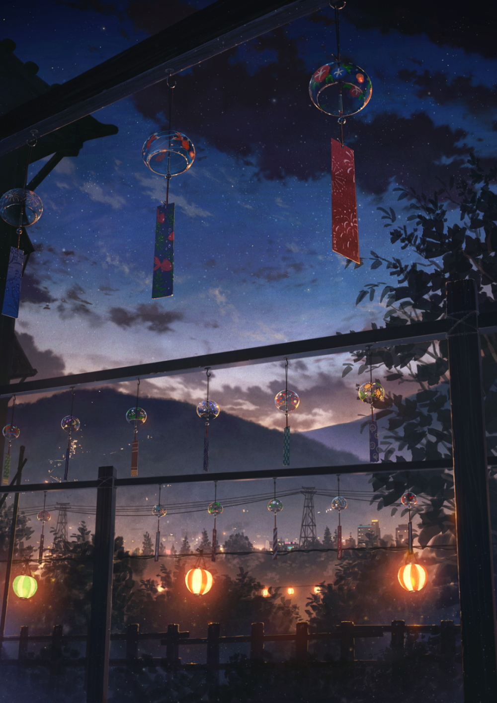 本作品id 绘师:70352475_コーラ //风铃//日系//二次元